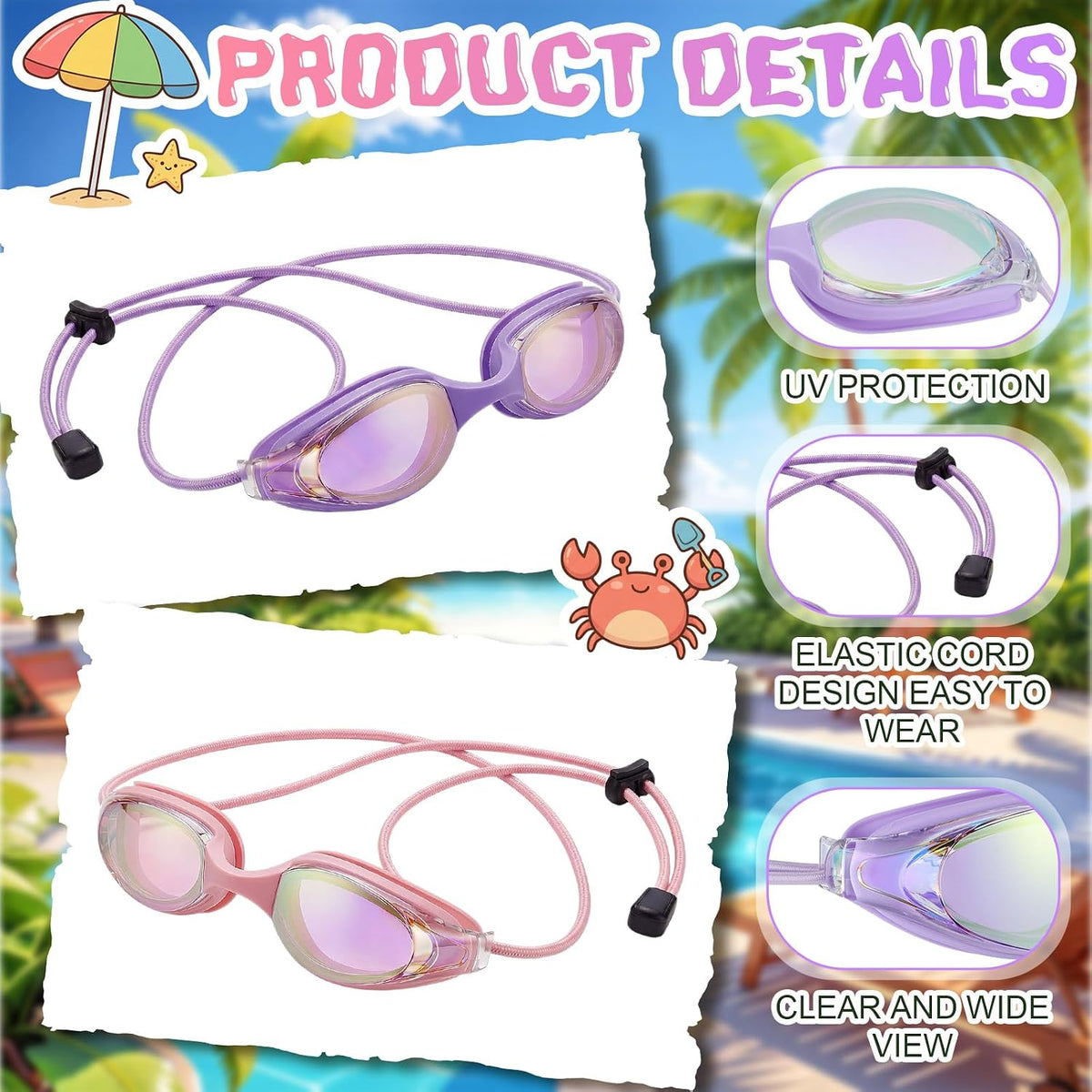 Tellegloww Swim Goggles