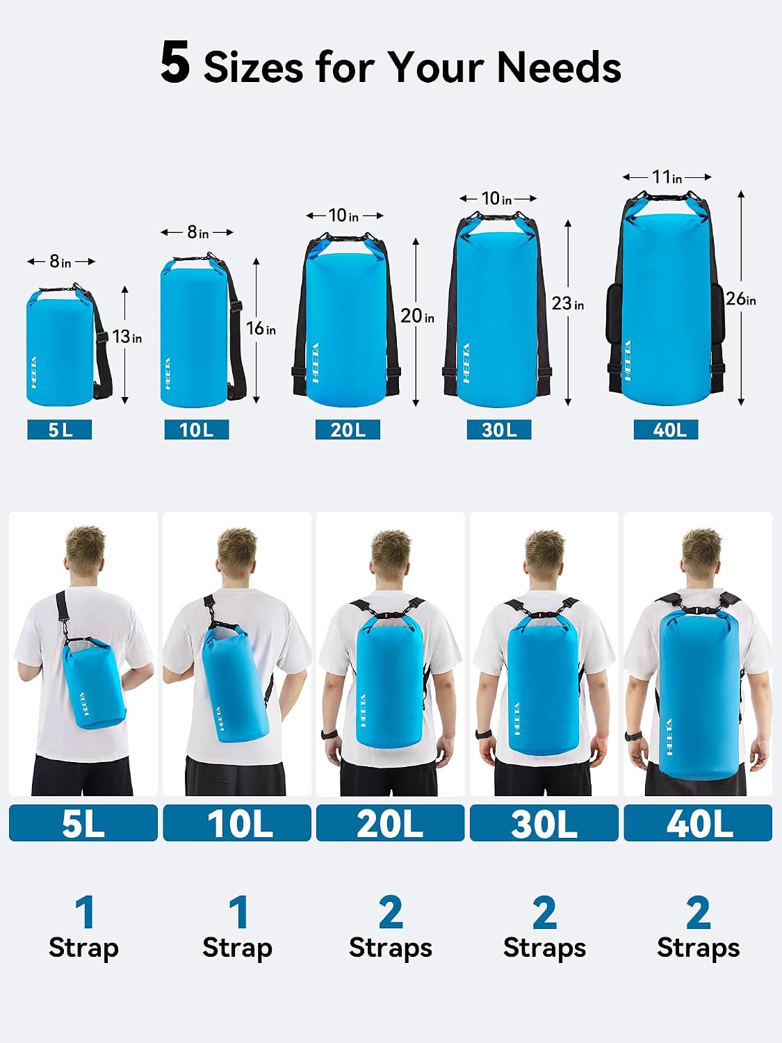 HEETA Dry Bag Backpack 5L