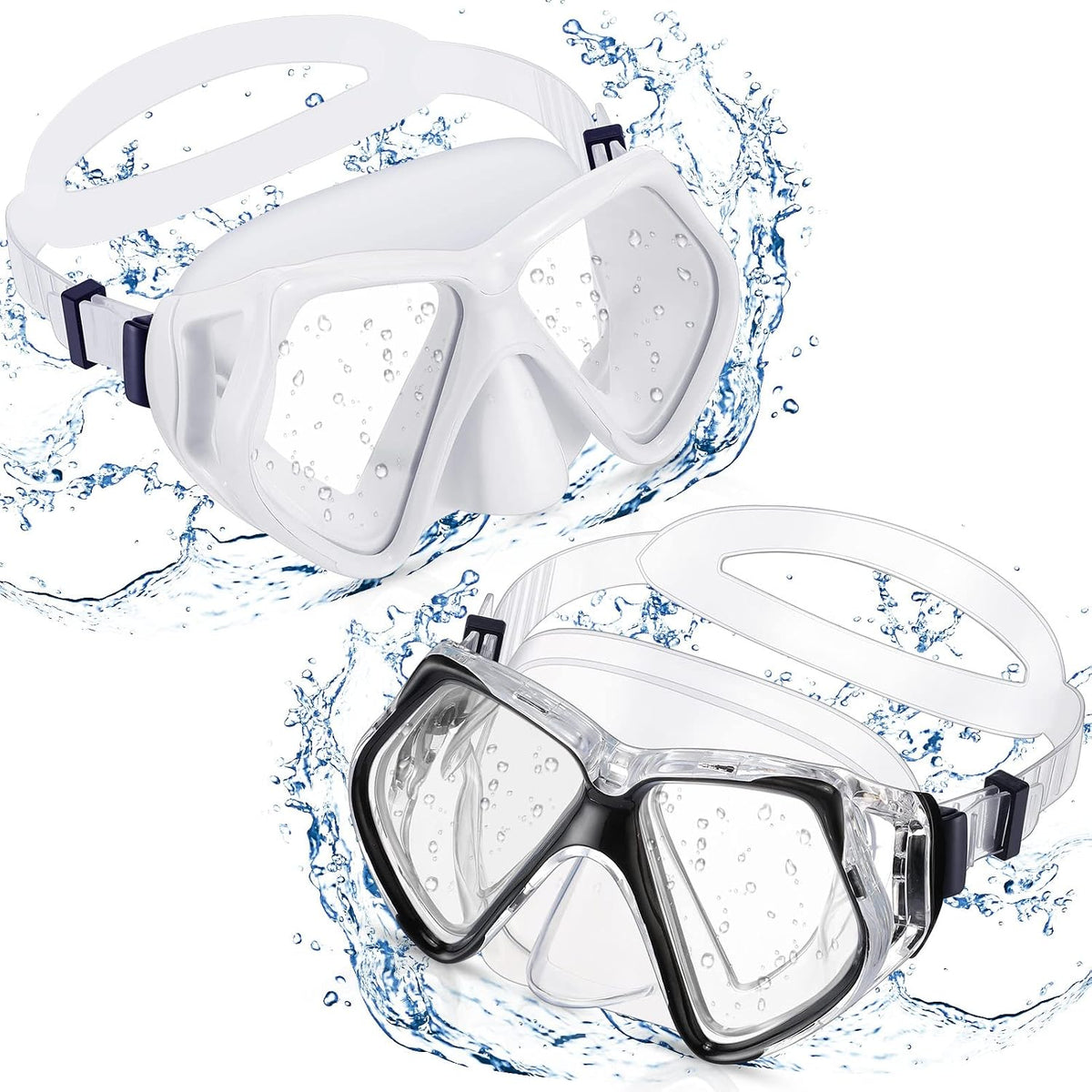 Weewooday Diving Goggles with Nose Cover