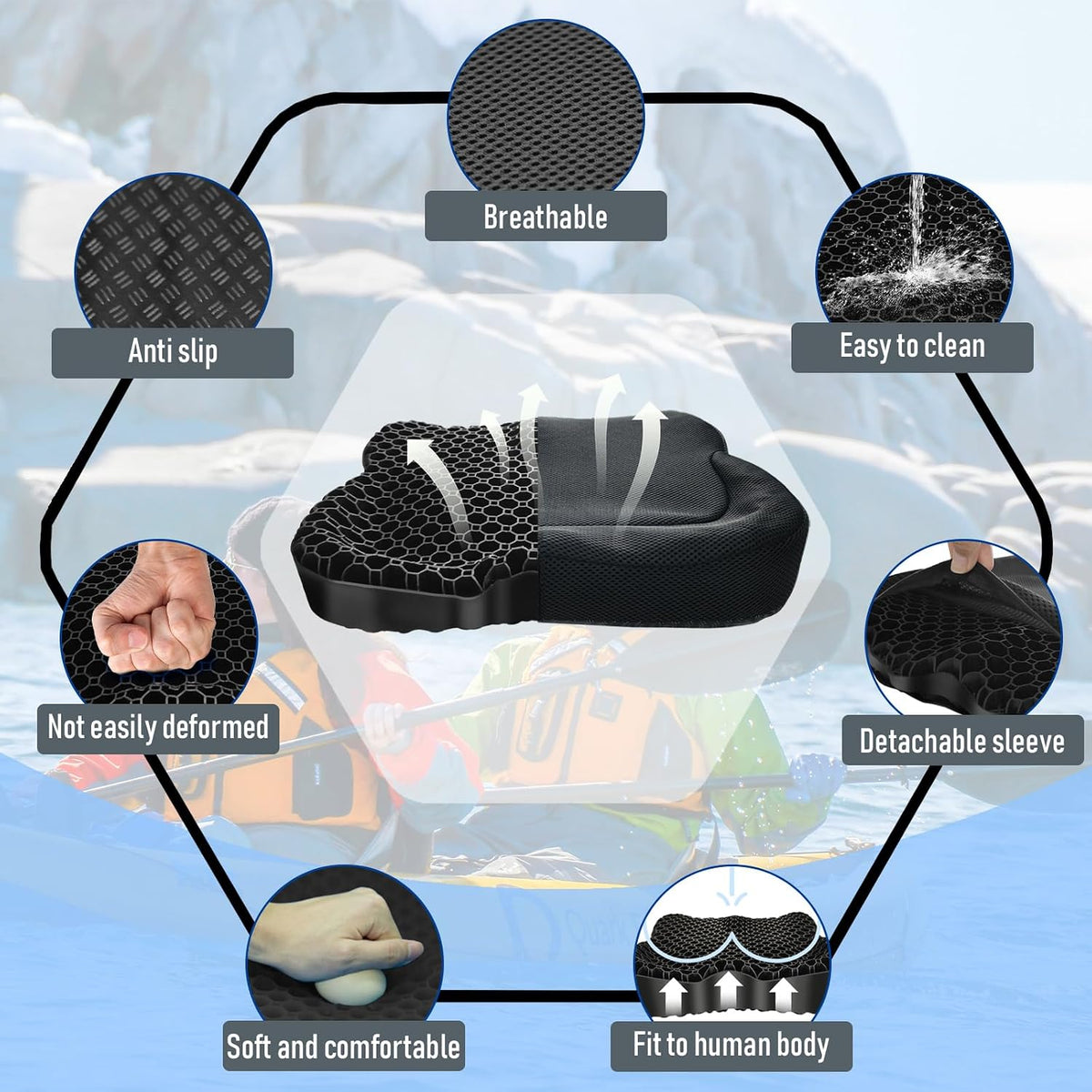 Gel Kayak Seat Cushion