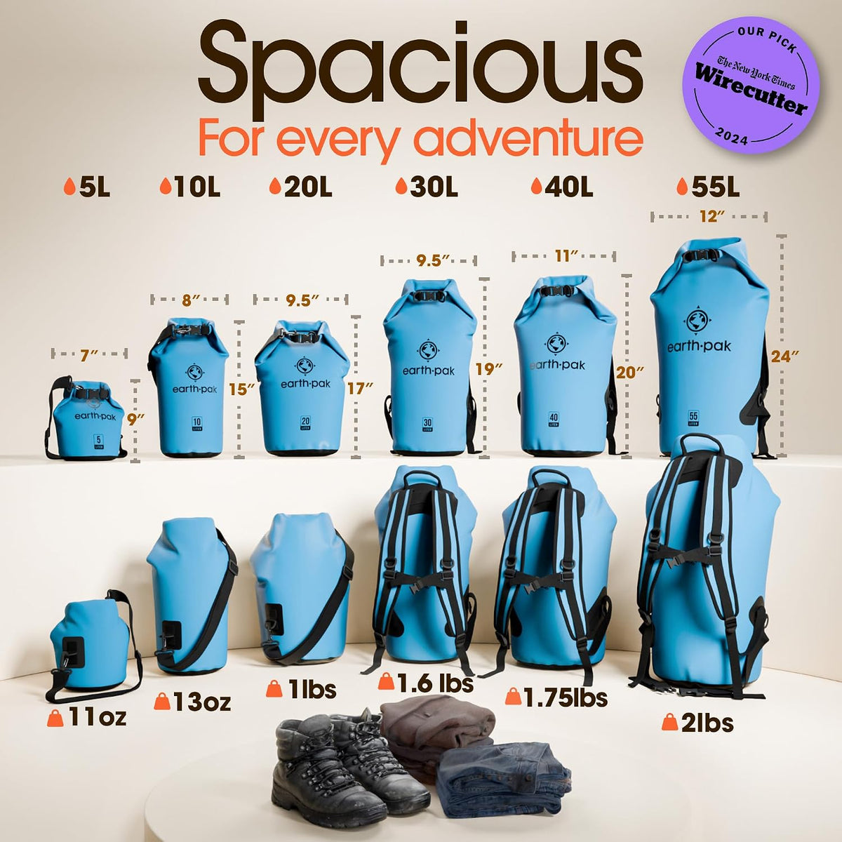 Earth Pak Dry Bag with Phone Case
