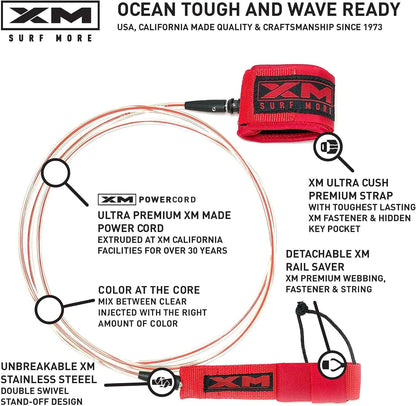 XM Surf More Surfboard Leash 7ft