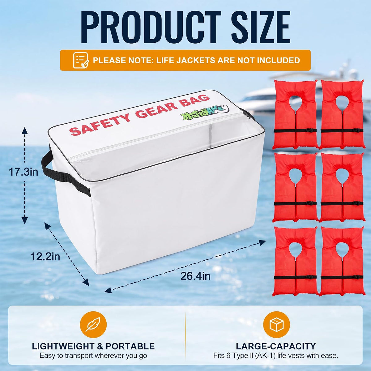 HappyAlley Life Vest Storage Bag