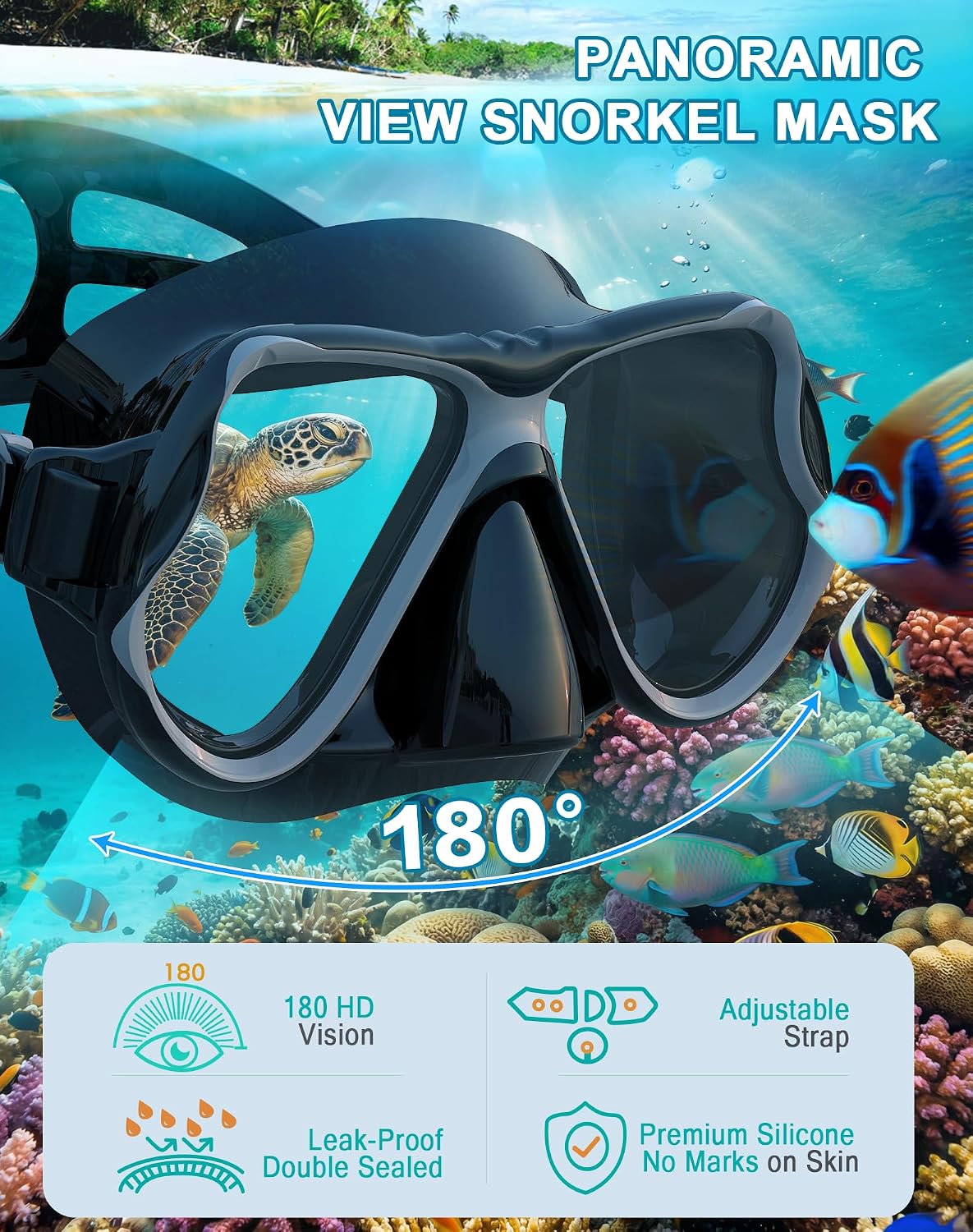 Greatever Snorkel Mask Set
